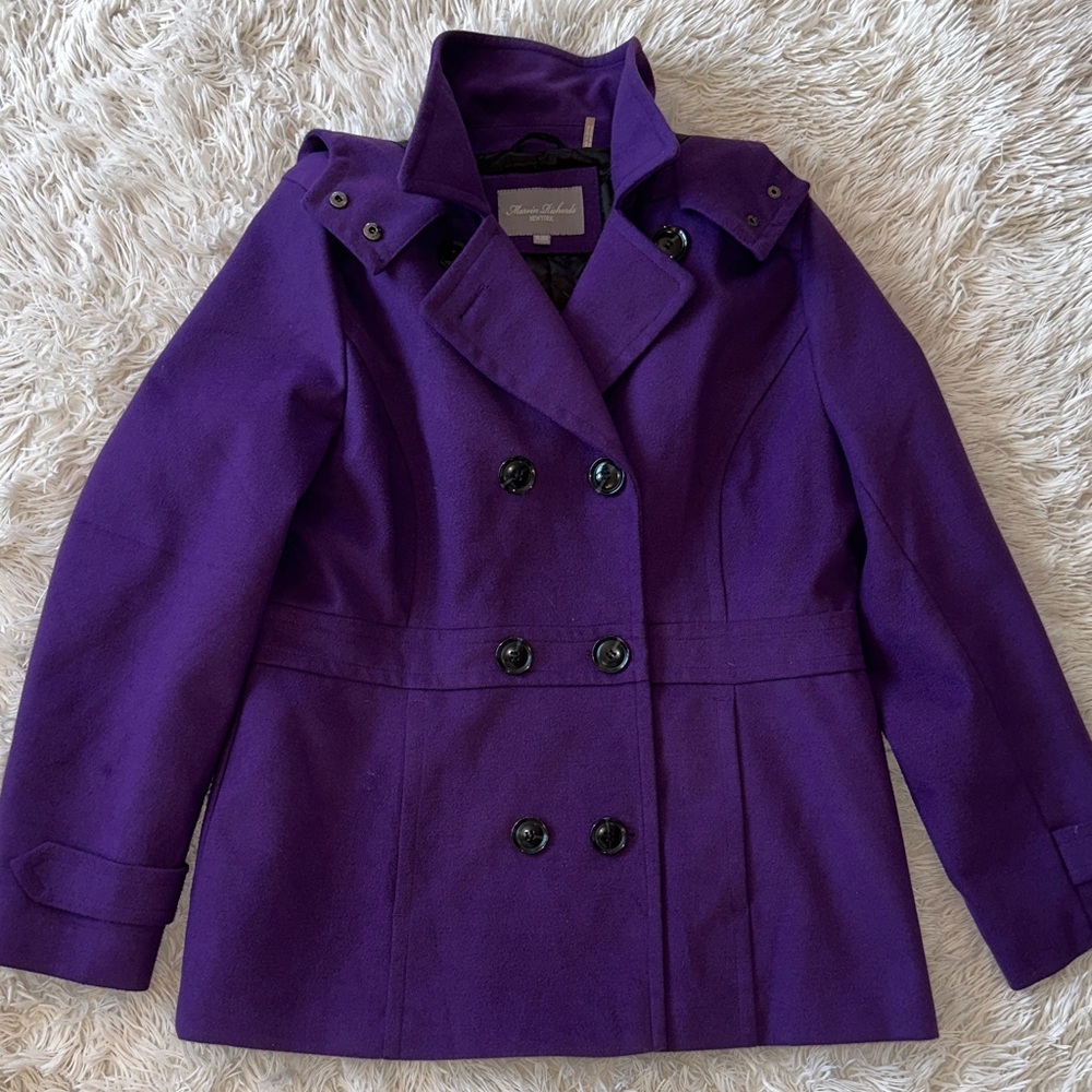 Marvin Richards Kids' Vibrant Purple Pea Coat